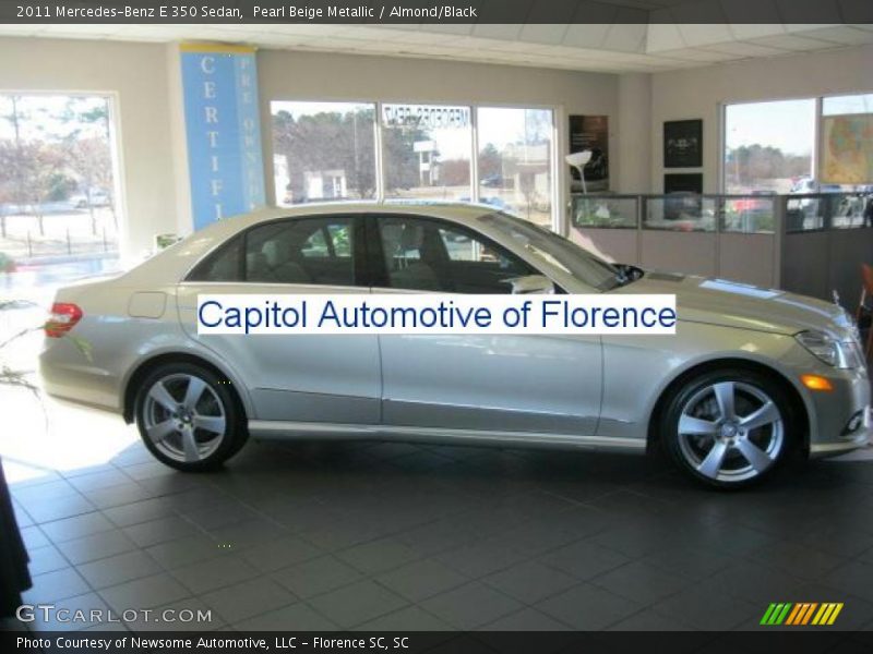 Pearl Beige Metallic / Almond/Black 2011 Mercedes-Benz E 350 Sedan