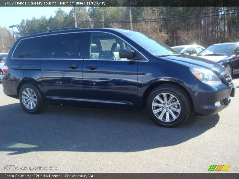 Midnight Blue Pearl / Gray 2007 Honda Odyssey Touring