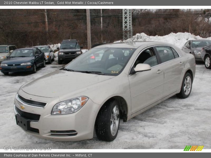 Gold Mist Metallic / Cocoa/Cashmere 2010 Chevrolet Malibu LT Sedan