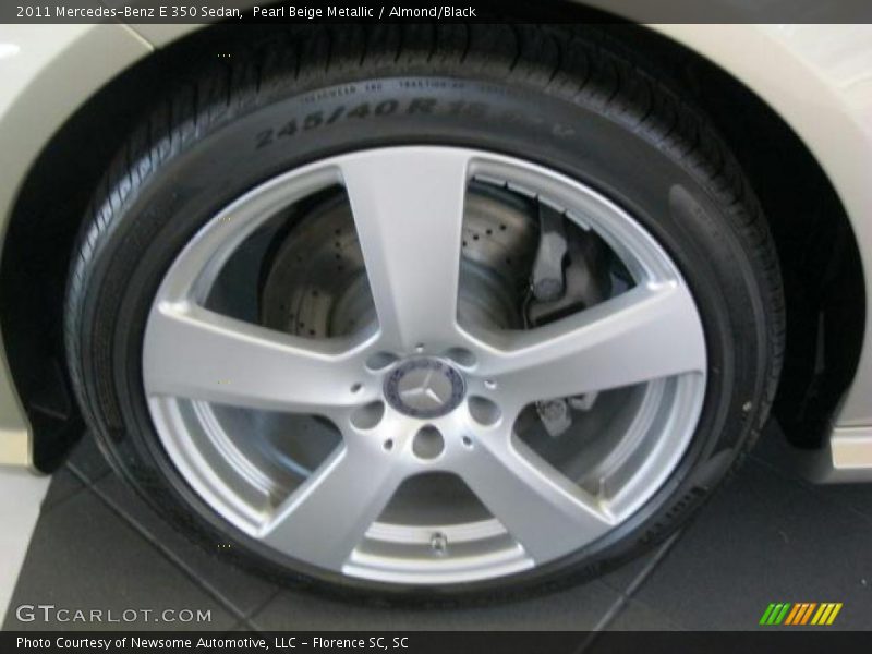 Pearl Beige Metallic / Almond/Black 2011 Mercedes-Benz E 350 Sedan