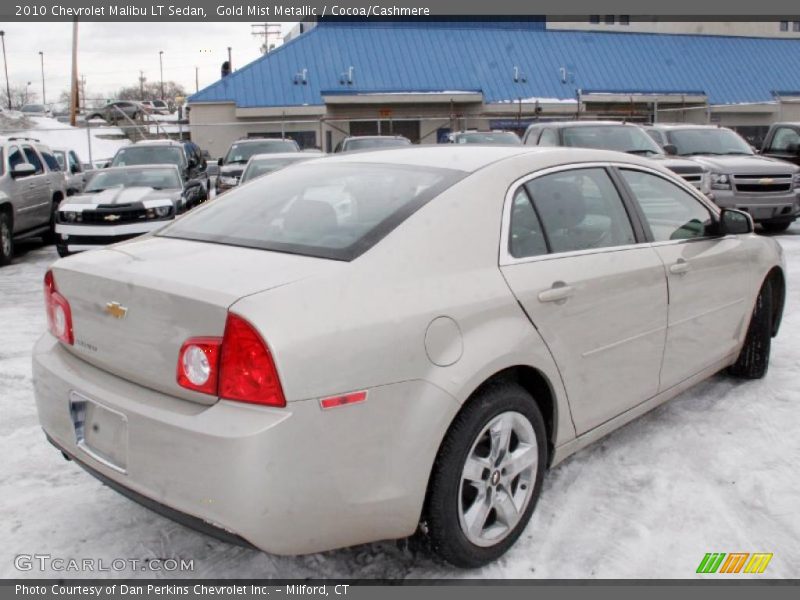 Gold Mist Metallic / Cocoa/Cashmere 2010 Chevrolet Malibu LT Sedan