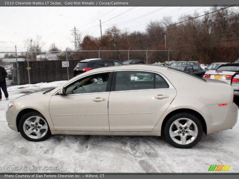 Gold Mist Metallic / Cocoa/Cashmere 2010 Chevrolet Malibu LT Sedan
