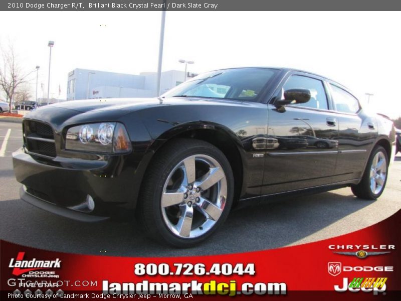 Brilliant Black Crystal Pearl / Dark Slate Gray 2010 Dodge Charger R/T