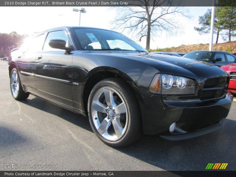 Brilliant Black Crystal Pearl / Dark Slate Gray 2010 Dodge Charger R/T