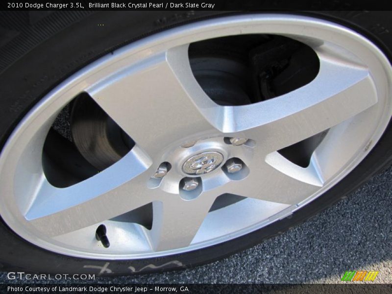 Brilliant Black Crystal Pearl / Dark Slate Gray 2010 Dodge Charger 3.5L
