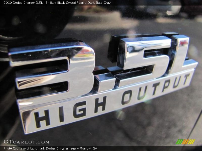 Brilliant Black Crystal Pearl / Dark Slate Gray 2010 Dodge Charger 3.5L