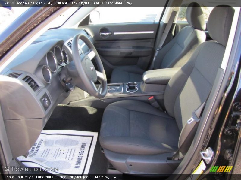 Brilliant Black Crystal Pearl / Dark Slate Gray 2010 Dodge Charger 3.5L
