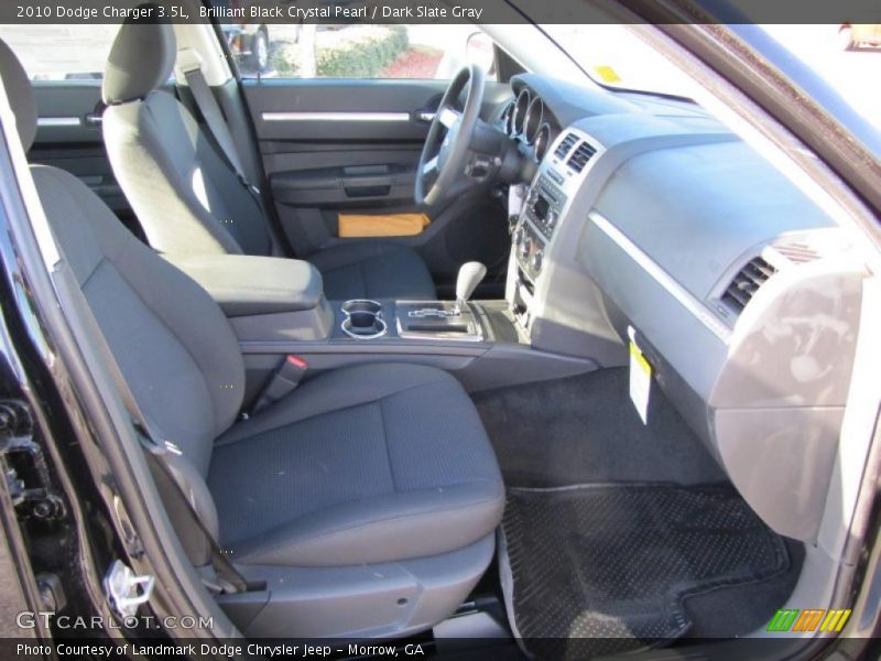 Brilliant Black Crystal Pearl / Dark Slate Gray 2010 Dodge Charger 3.5L