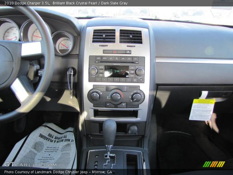 Brilliant Black Crystal Pearl / Dark Slate Gray 2010 Dodge Charger 3.5L