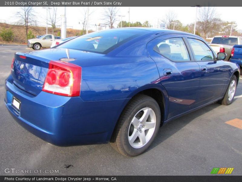 Deep Water Blue Pearl / Dark Slate Gray 2010 Dodge Charger SE