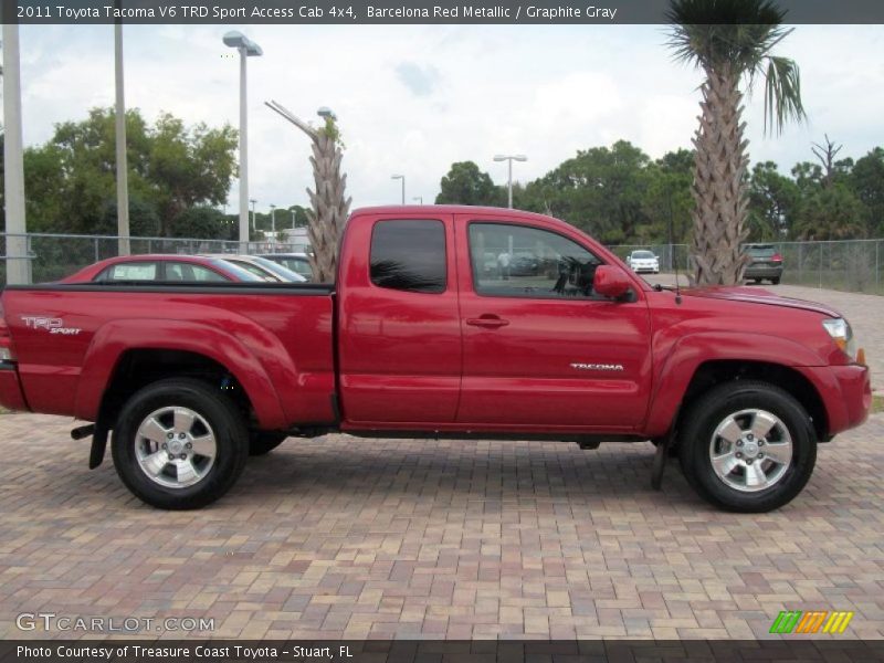 Barcelona Red Metallic / Graphite Gray 2011 Toyota Tacoma V6 TRD Sport Access Cab 4x4
