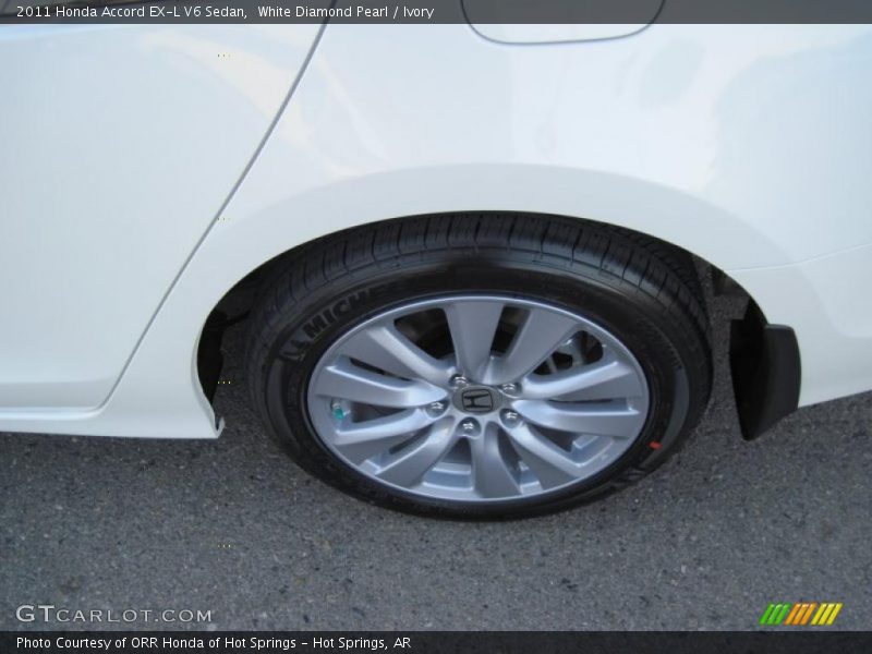 White Diamond Pearl / Ivory 2011 Honda Accord EX-L V6 Sedan