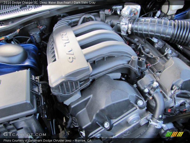 Deep Water Blue Pearl / Dark Slate Gray 2010 Dodge Charger SE