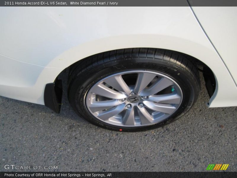 White Diamond Pearl / Ivory 2011 Honda Accord EX-L V6 Sedan