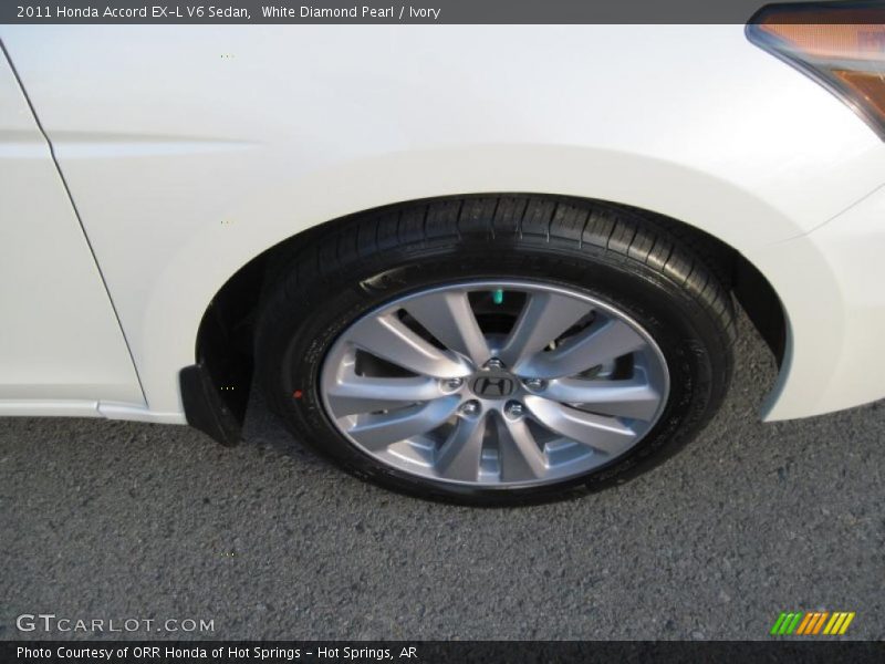 White Diamond Pearl / Ivory 2011 Honda Accord EX-L V6 Sedan
