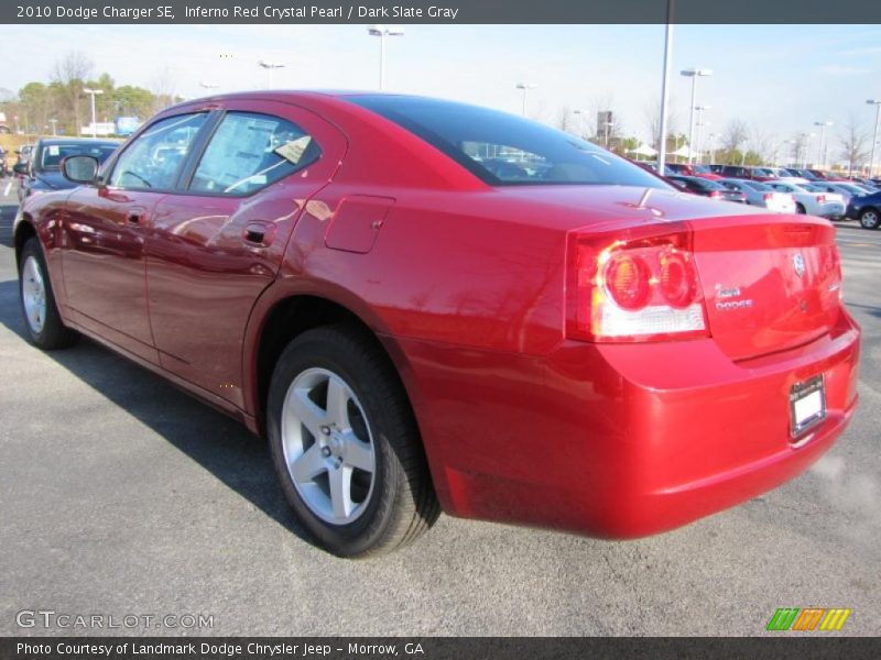 Inferno Red Crystal Pearl / Dark Slate Gray 2010 Dodge Charger SE