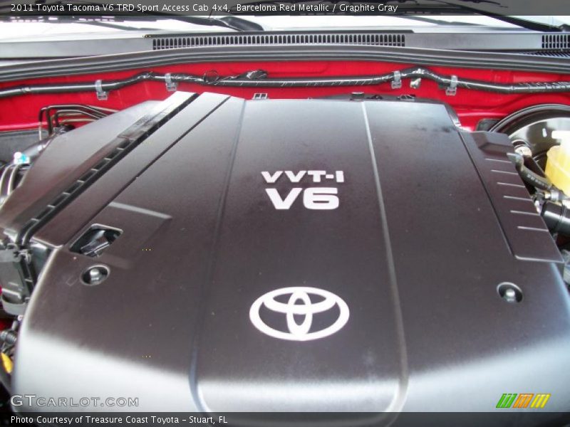 Barcelona Red Metallic / Graphite Gray 2011 Toyota Tacoma V6 TRD Sport Access Cab 4x4