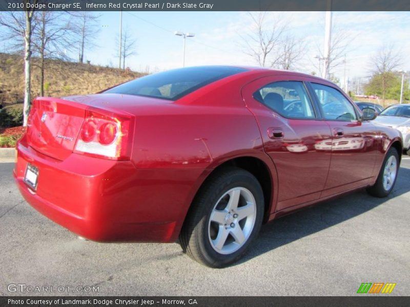Inferno Red Crystal Pearl / Dark Slate Gray 2010 Dodge Charger SE
