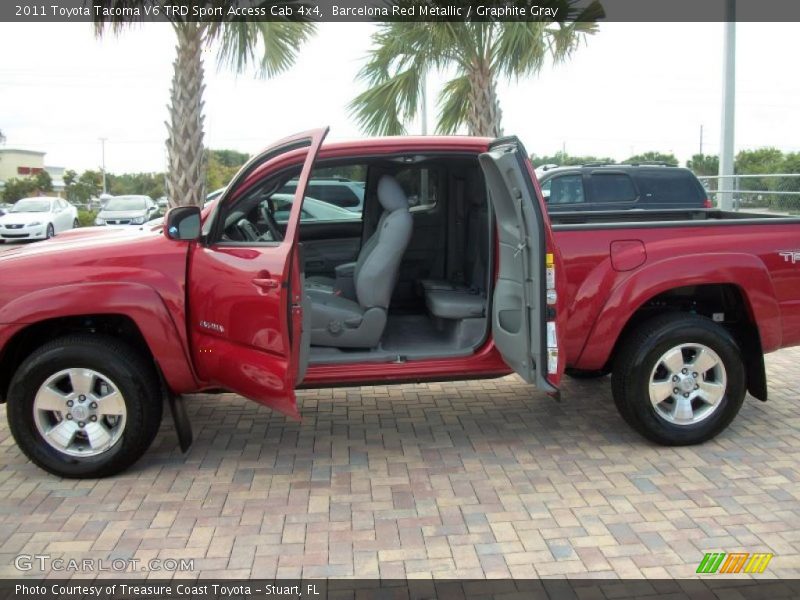 Barcelona Red Metallic / Graphite Gray 2011 Toyota Tacoma V6 TRD Sport Access Cab 4x4