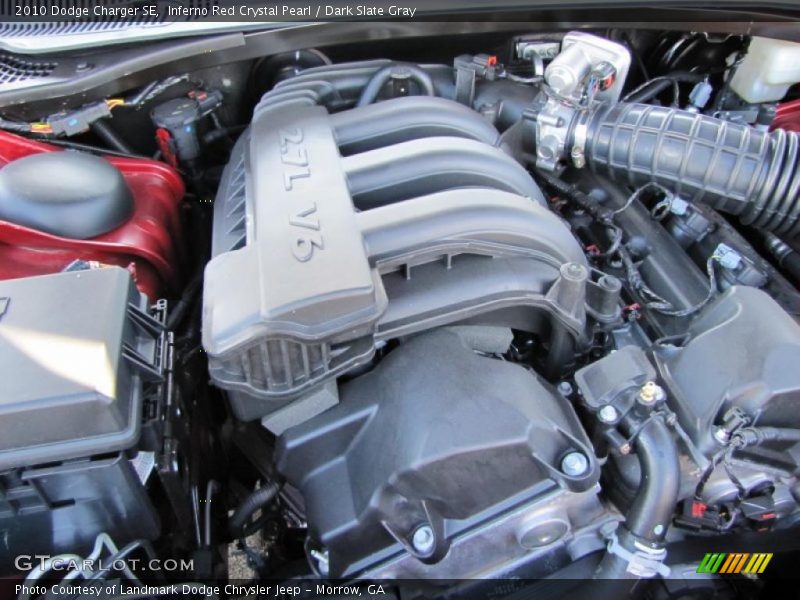 Inferno Red Crystal Pearl / Dark Slate Gray 2010 Dodge Charger SE