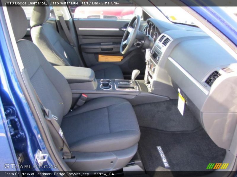 Deep Water Blue Pearl / Dark Slate Gray 2010 Dodge Charger SE