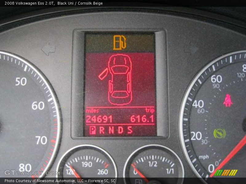 Black Uni / Cornsilk Beige 2008 Volkswagen Eos 2.0T