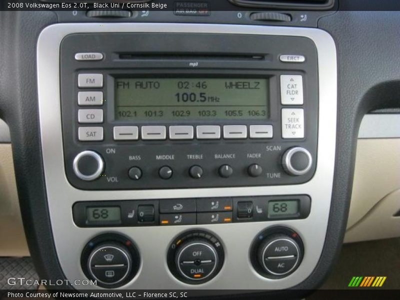 Black Uni / Cornsilk Beige 2008 Volkswagen Eos 2.0T