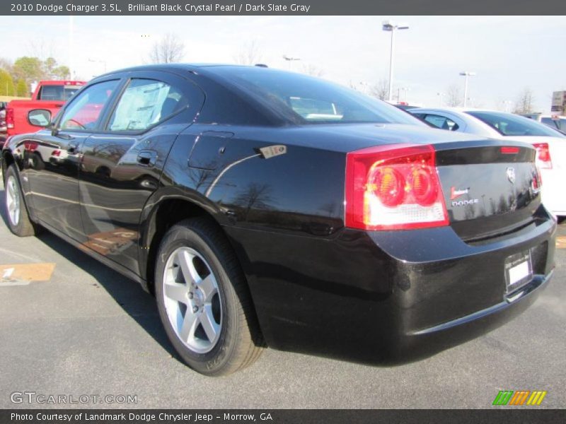 Brilliant Black Crystal Pearl / Dark Slate Gray 2010 Dodge Charger 3.5L
