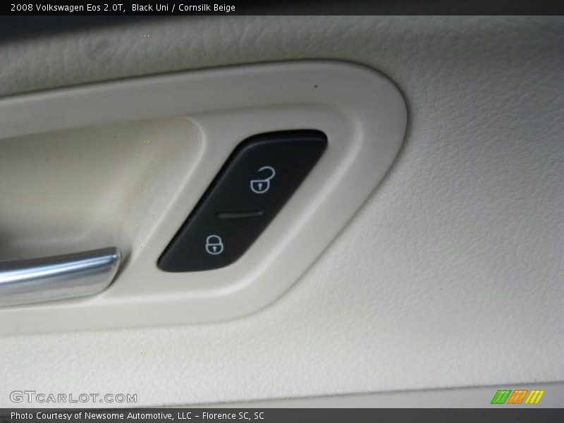 Black Uni / Cornsilk Beige 2008 Volkswagen Eos 2.0T