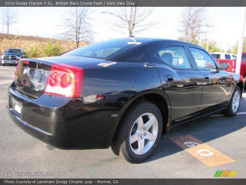 Brilliant Black Crystal Pearl / Dark Slate Gray 2010 Dodge Charger 3.5L