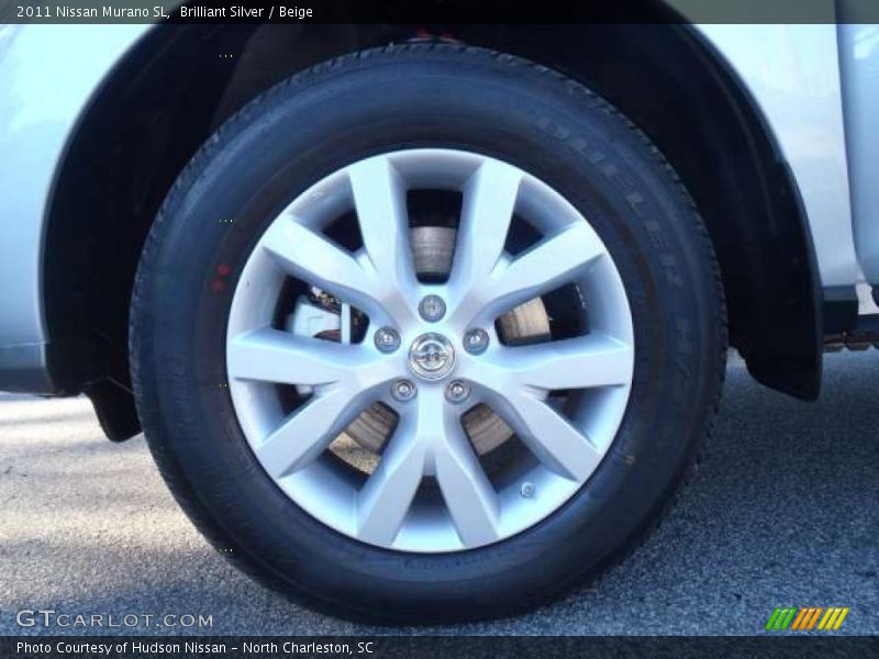 Brilliant Silver / Beige 2011 Nissan Murano SL