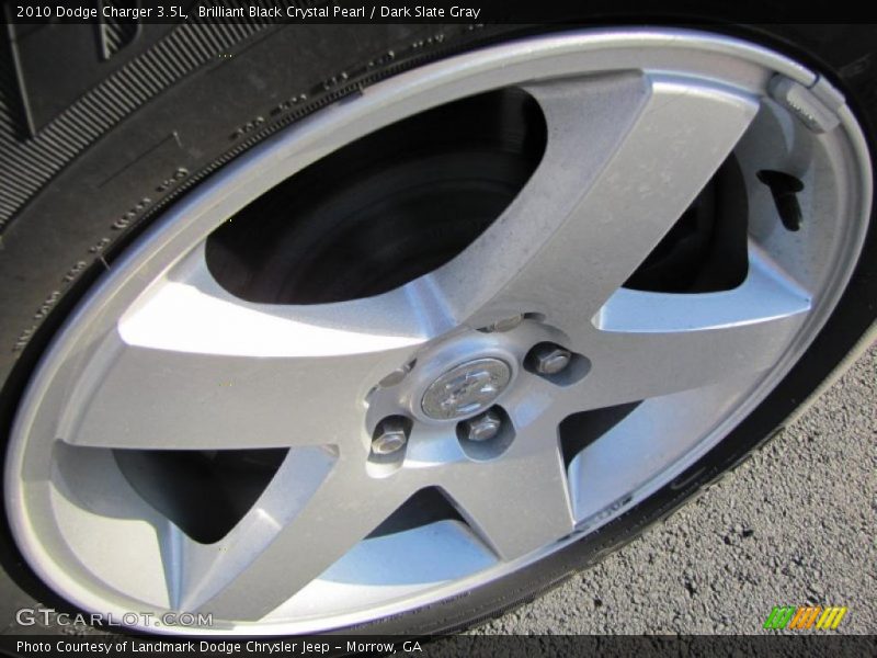 Brilliant Black Crystal Pearl / Dark Slate Gray 2010 Dodge Charger 3.5L