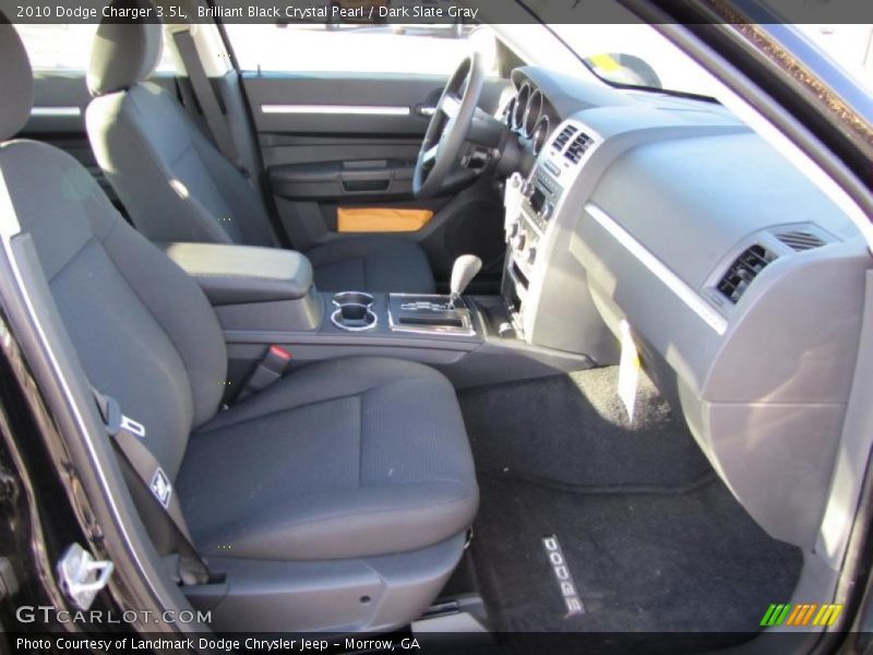 Brilliant Black Crystal Pearl / Dark Slate Gray 2010 Dodge Charger 3.5L