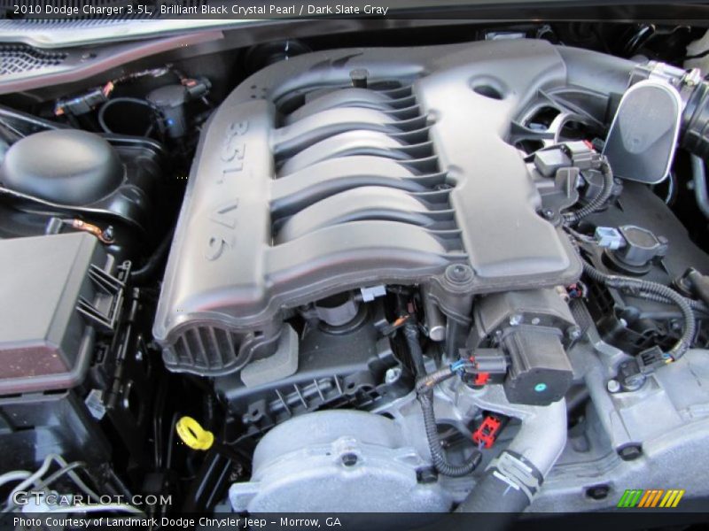 Brilliant Black Crystal Pearl / Dark Slate Gray 2010 Dodge Charger 3.5L