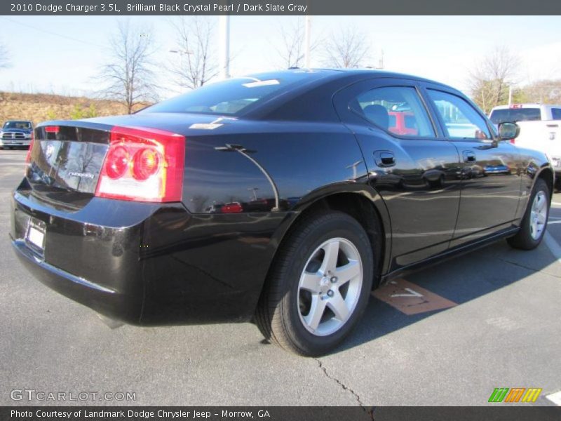 Brilliant Black Crystal Pearl / Dark Slate Gray 2010 Dodge Charger 3.5L