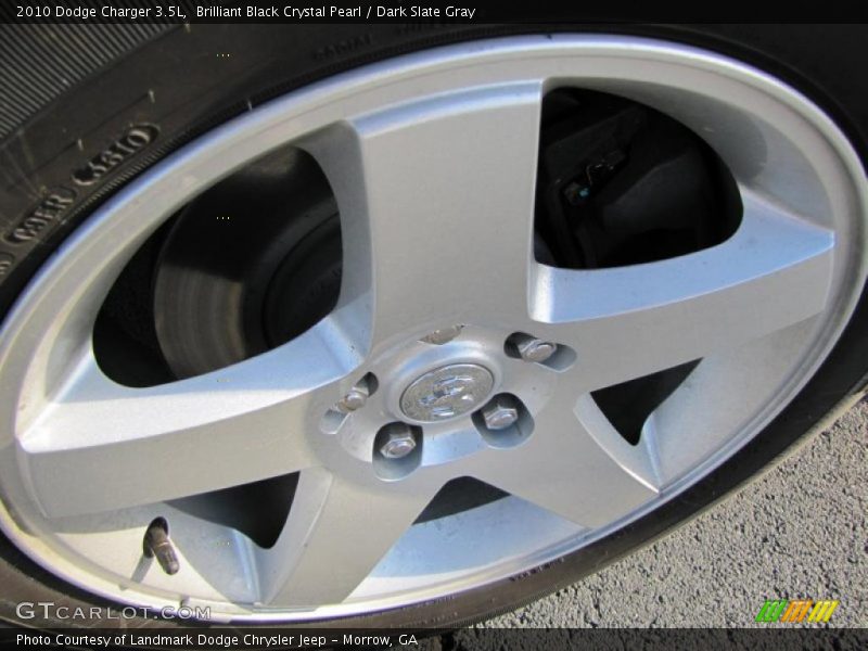 Brilliant Black Crystal Pearl / Dark Slate Gray 2010 Dodge Charger 3.5L
