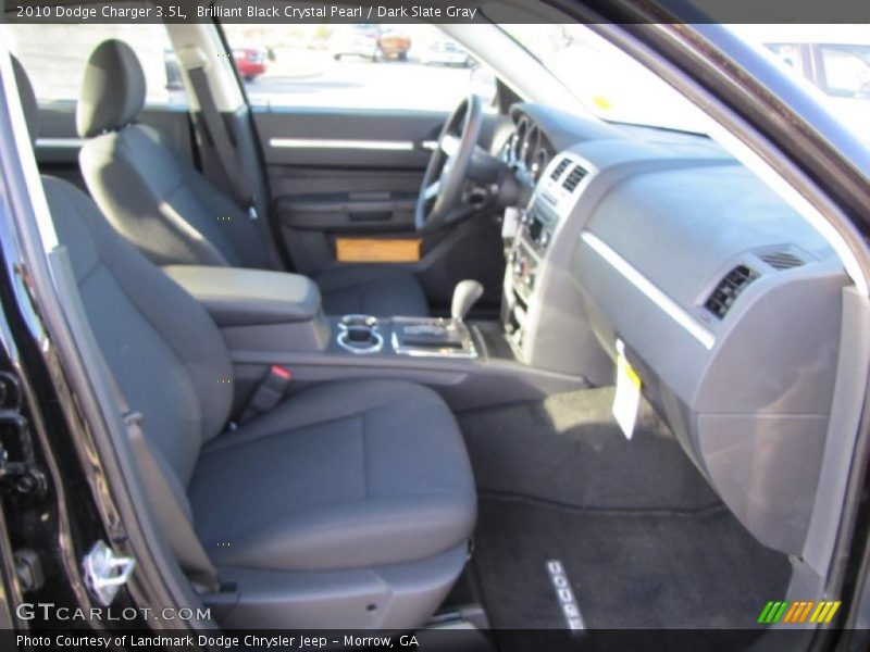 Brilliant Black Crystal Pearl / Dark Slate Gray 2010 Dodge Charger 3.5L