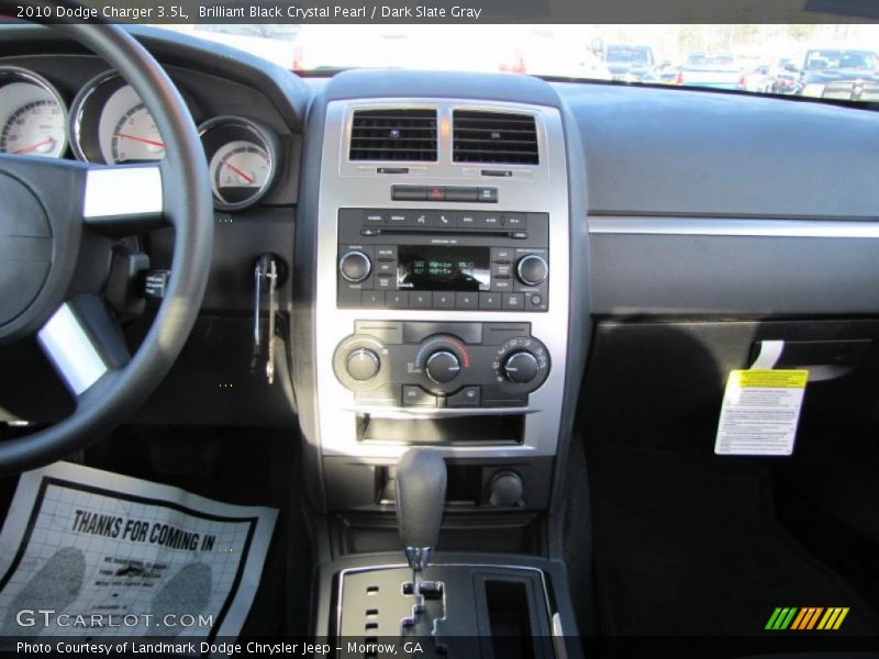 Brilliant Black Crystal Pearl / Dark Slate Gray 2010 Dodge Charger 3.5L