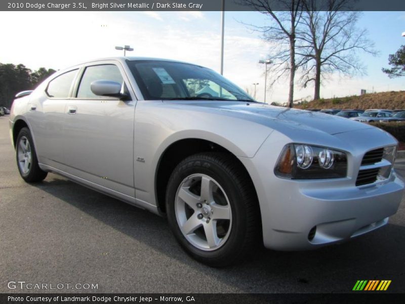 Bright Silver Metallic / Dark Slate Gray 2010 Dodge Charger 3.5L