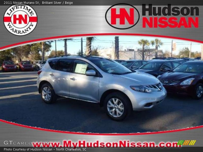 Brilliant Silver / Beige 2011 Nissan Murano SV
