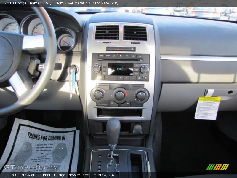 Bright Silver Metallic / Dark Slate Gray 2010 Dodge Charger 3.5L