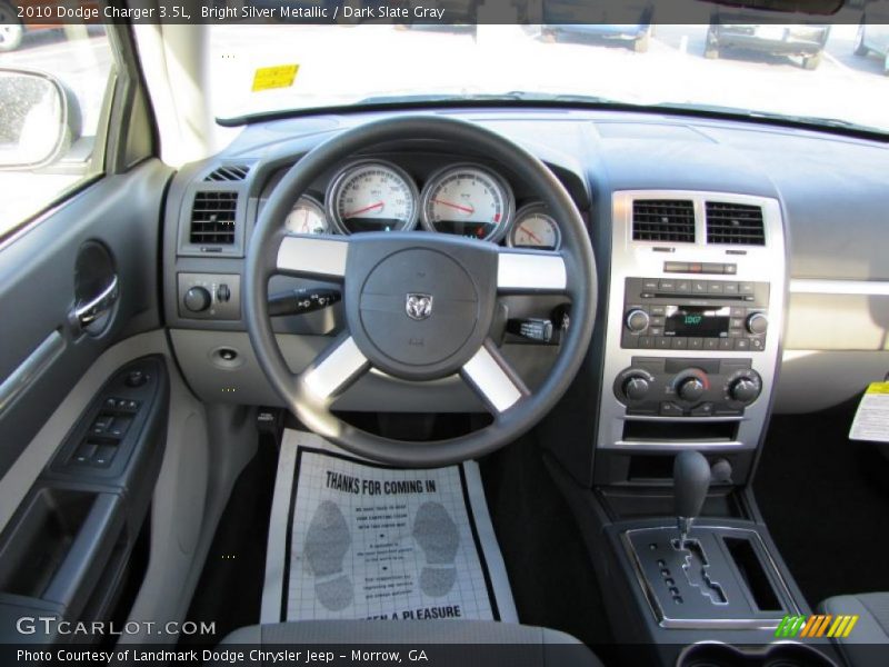 Bright Silver Metallic / Dark Slate Gray 2010 Dodge Charger 3.5L