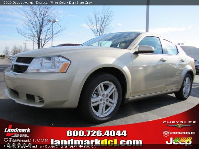 White Gold / Dark Slate Gray 2010 Dodge Avenger Express