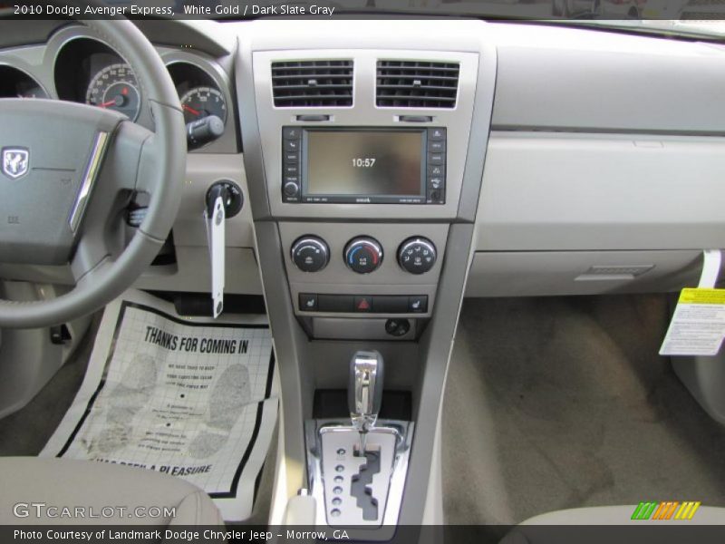 White Gold / Dark Slate Gray 2010 Dodge Avenger Express