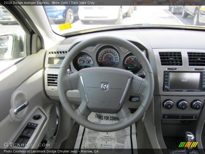 White Gold / Dark Slate Gray 2010 Dodge Avenger Express