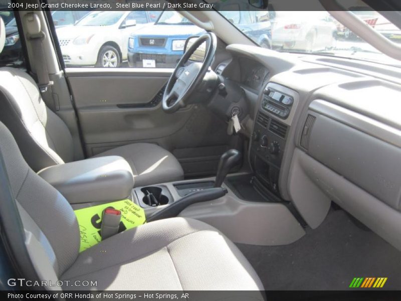 Steel Blue Pearl / Dark Slate Gray 2004 Jeep Grand Cherokee Laredo