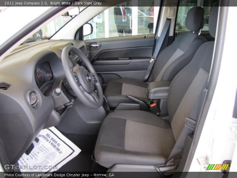 Bright White / Dark Slate Gray 2011 Jeep Compass 2.0