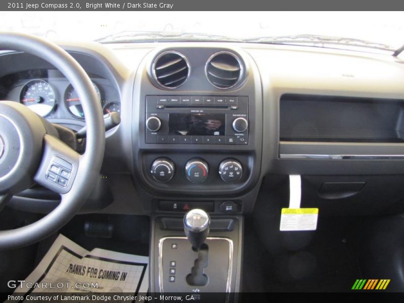 Bright White / Dark Slate Gray 2011 Jeep Compass 2.0