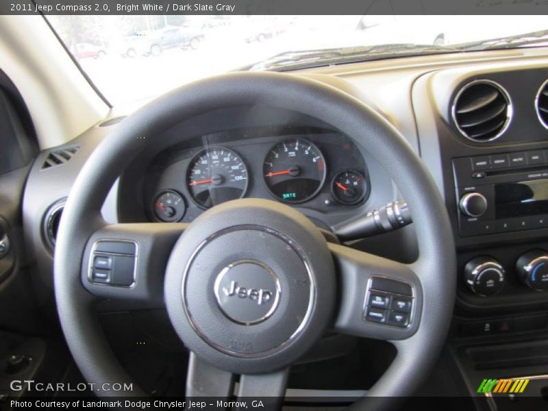 Bright White / Dark Slate Gray 2011 Jeep Compass 2.0