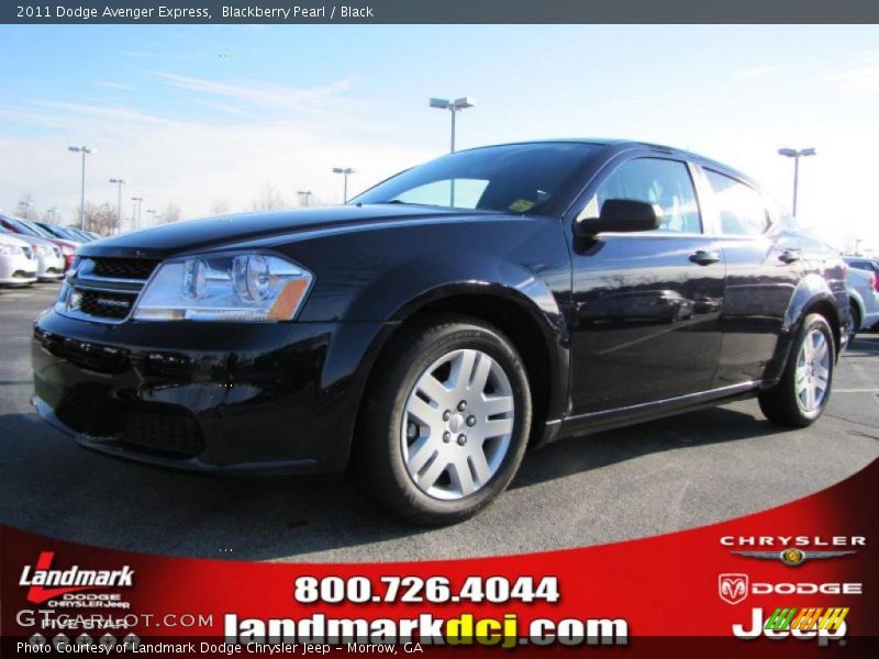 Blackberry Pearl / Black 2011 Dodge Avenger Express